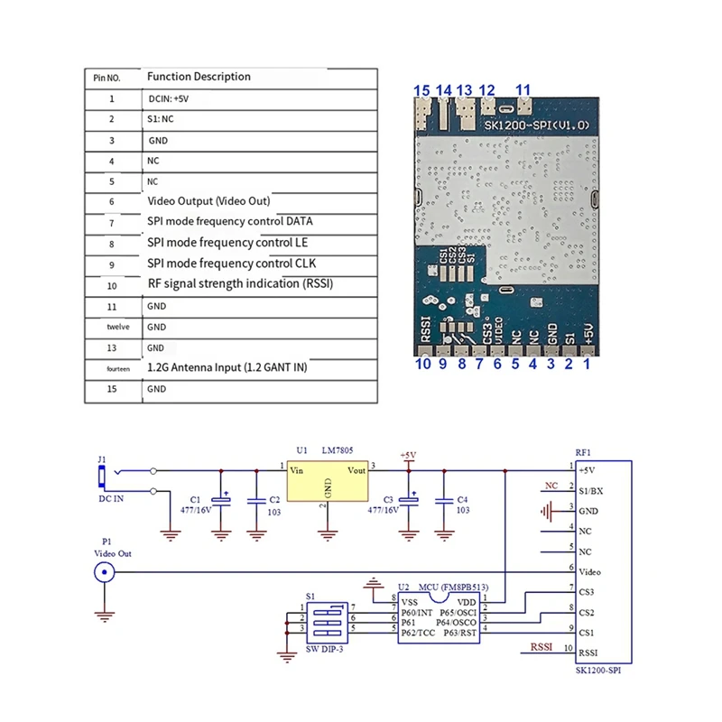 Super Sale SK1200-SPI 1.2G/1.3G/1.7G (1080MHz-1700MHz) VRX Wireless Analog SPI Open Source Receiver Module DIY FT1200 RX1264
Super Sale SK1200-SPI 1.2G/1.3G/1.7G (1080MHz-1700MHz) VRX Wireless Analog SPI Open Source Receiver Module DIY FT1200 RX1264