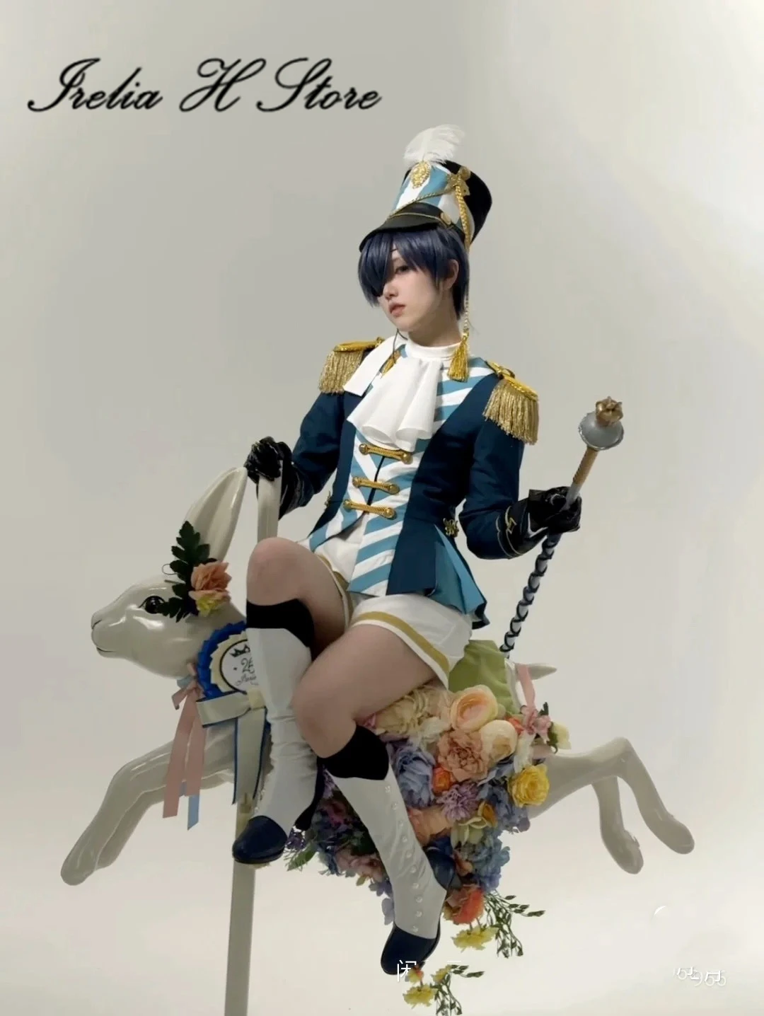 Irelia H Store Ciel Phantomhive Косплей Костюм Парк развлечений Цирк Ритуальные солдаты комплект индивидуальный размер на заказ 
Irelia H Store Ciel Phantomhive Косплей Костюм Парк развлечений Цирк Ритуальные солдаты комплект индивидуальный размер на заказ