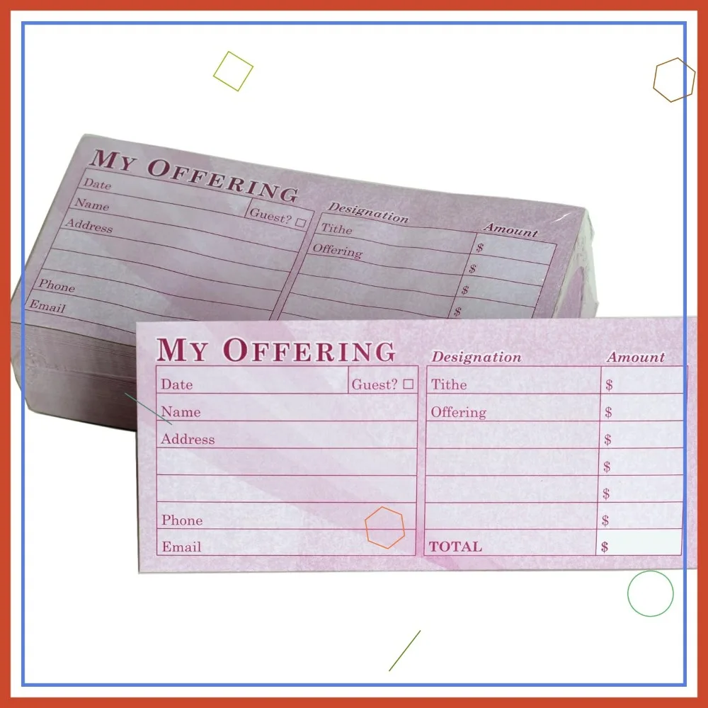 Burgundy Church Offering Envelopes, Box of 500, Malachi 3:10 KJV
Burgundy Church Offering Envelopes, Box of 500, Malachi 3:10 KJV