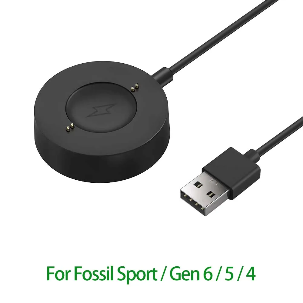 USB-кабель для зарядки длиной 1 м для спортивного зарядного устройства Fossil Gen 6/Fossil Gen 5/Fossil Gen SE/Fossil Gen 4/Fossil
USB-кабель для зарядки длиной 1 м для спортивного зарядного устройства Fossil Gen 6/Fossil Gen 5/Fossil Gen SE/Fossil Gen 4/Fossil