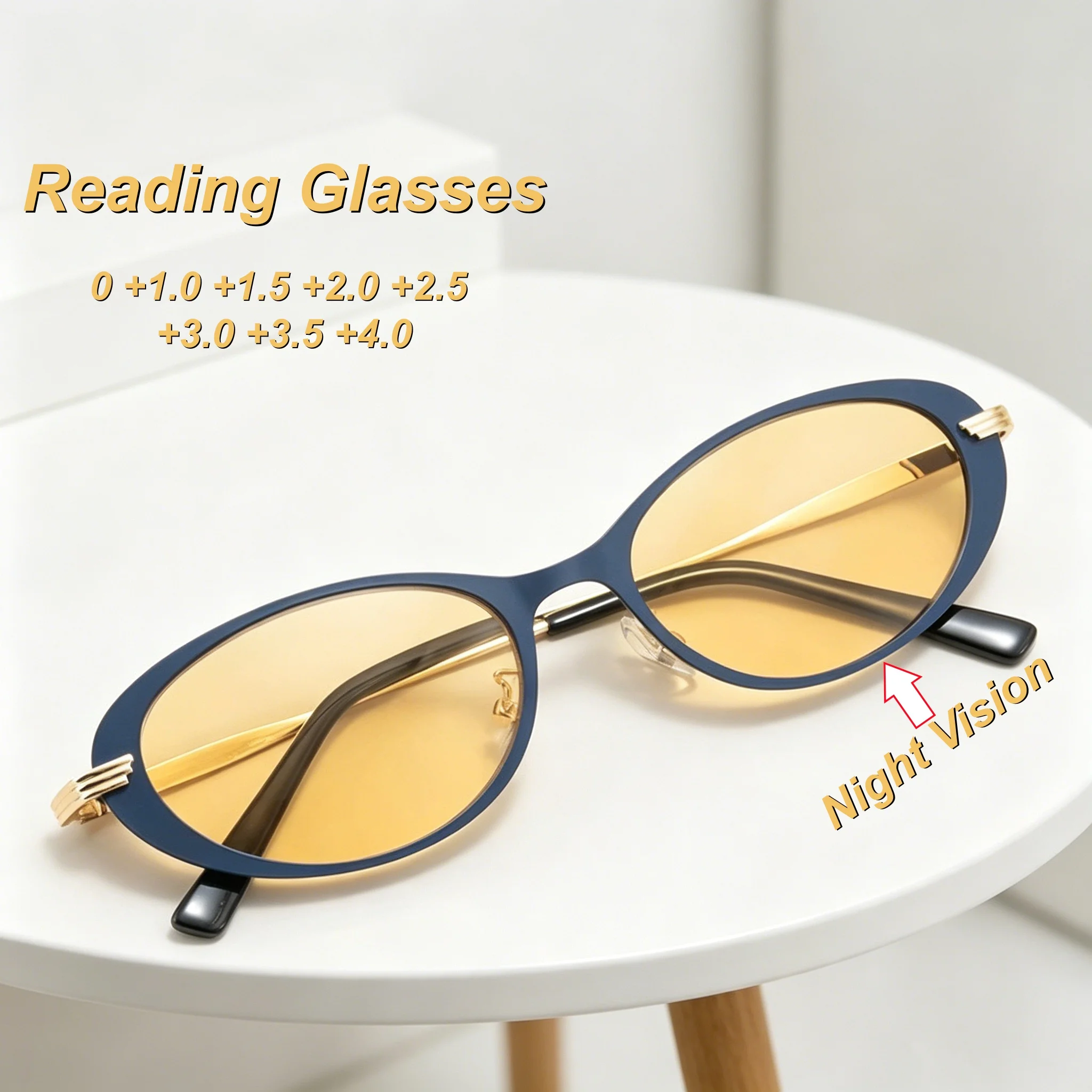 2026 New Fashionable Personalized Luxury Night Vision Glasses Retro Neutral Premium Elliptical Metal Frame Reading Glasses
2026 New Fashionable Personalized Luxury Night Vision Glasses Retro Neutral Premium Elliptical Metal Frame Reading Glasses