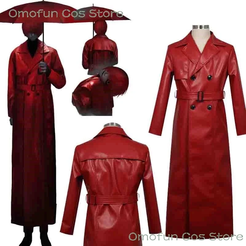 ABC123Homicipher Mr. Scarletella Cosplay Costume Coat Trench Wig Man with Red Umbrella Horror Game Halloween Monst3;b,6/k'5;
ABC123Homicipher Mr. Scarletella Cosplay Costume Coat Trench Wig Man with Red Umbrella Horror Game Halloween Monst3;b,6/k'5;