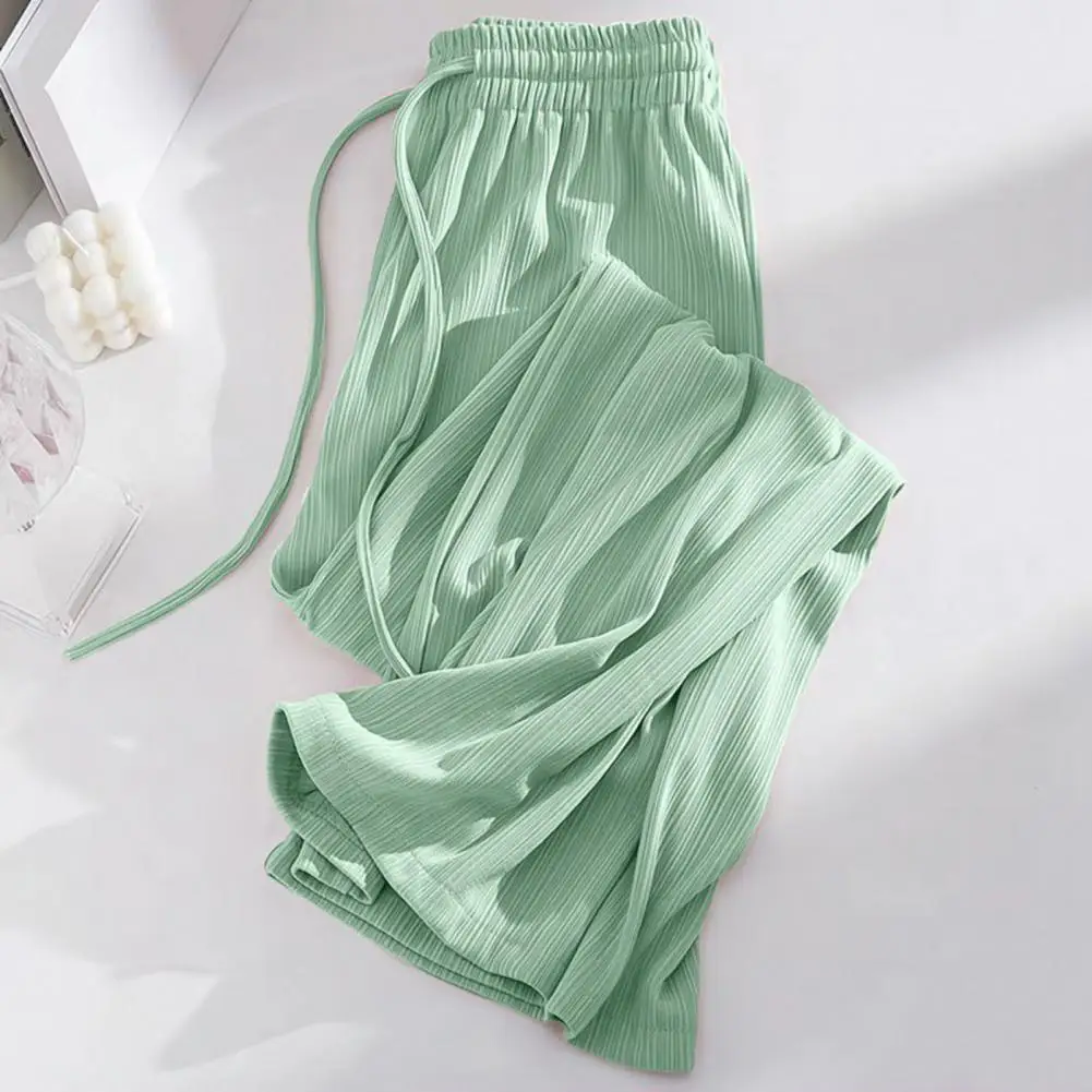 Solid Color Trousers Elastic Waist Wide-leg Trousers Comfortable Stylish Women's Pants for Work Leisure Women Wide-leg Pants
Solid Color Trousers Elastic Waist Wide-leg Trousers Comfortable Stylish Women's Pants for Work Leisure Women Wide-leg Pants