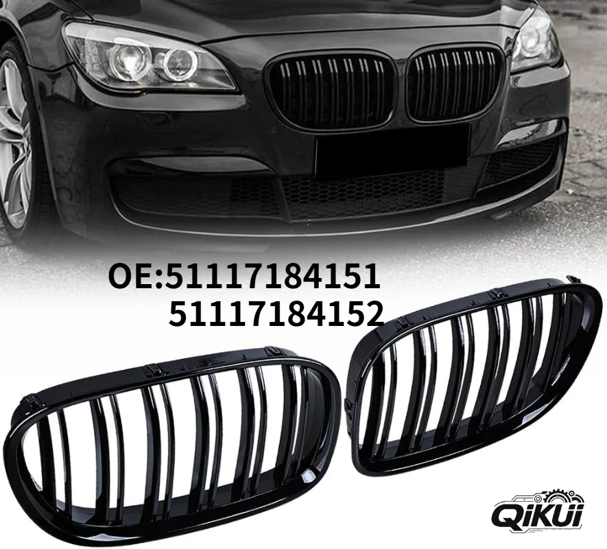 QIKUI 51117184151 51117184152 Pair Front Lower Bumper Dual Slats Kidney Grille Replacement for BMW F01 F02 7-Series 740i
QIKUI 51117184151 51117184152 Pair Front Lower Bumper Dual Slats Kidney Grille Replacement for BMW F01 F02 7-Series 740i
