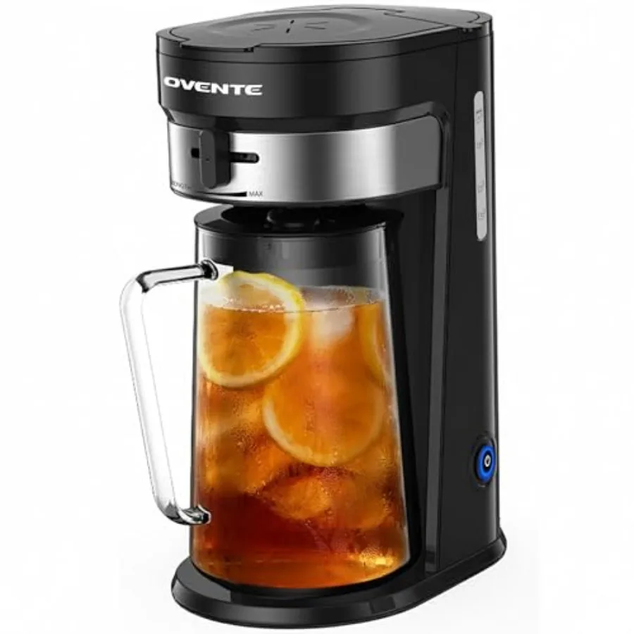 OVENTE Iced Tea Maker and Iced Coffee Maker with 3QT Pitcher Sliding Brew Strength Selector for Taste Customization and Reusabl
OVENTE Iced Tea Maker and Iced Coffee Maker with 3QT Pitcher Sliding Brew Strength Selector for Taste Customization and Reusabl