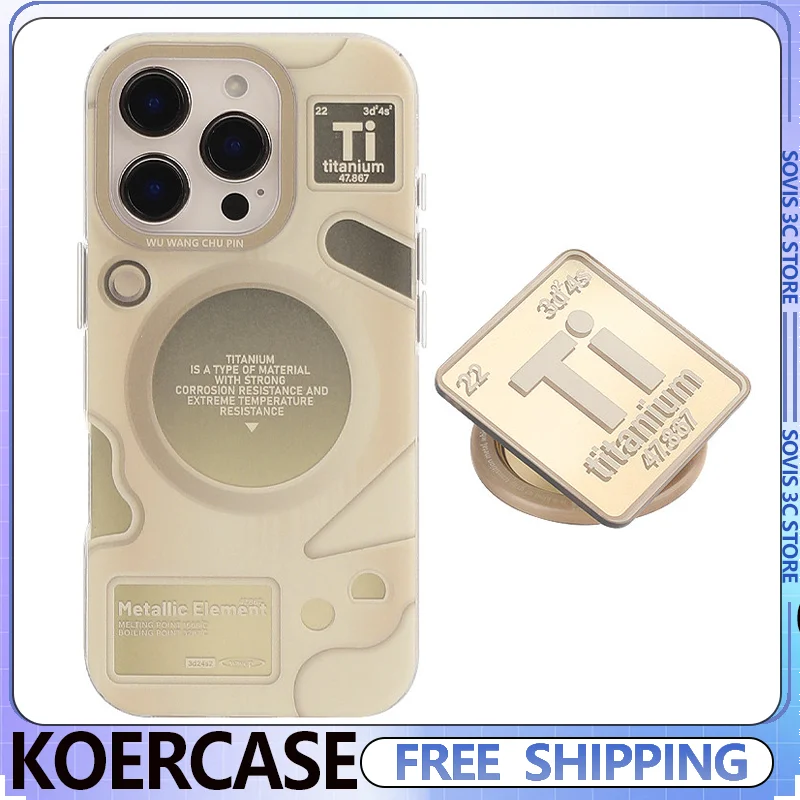 KOERCASET Titanium Gold Phone Case Matte Mirror Magnetic Card Holder/Stand for iphone 15/16/17 pro max Phone Cover
KOERCASET Titanium Gold Phone Case Matte Mirror Magnetic Card Holder/Stand for iphone 15/16/17 pro max Phone Cover