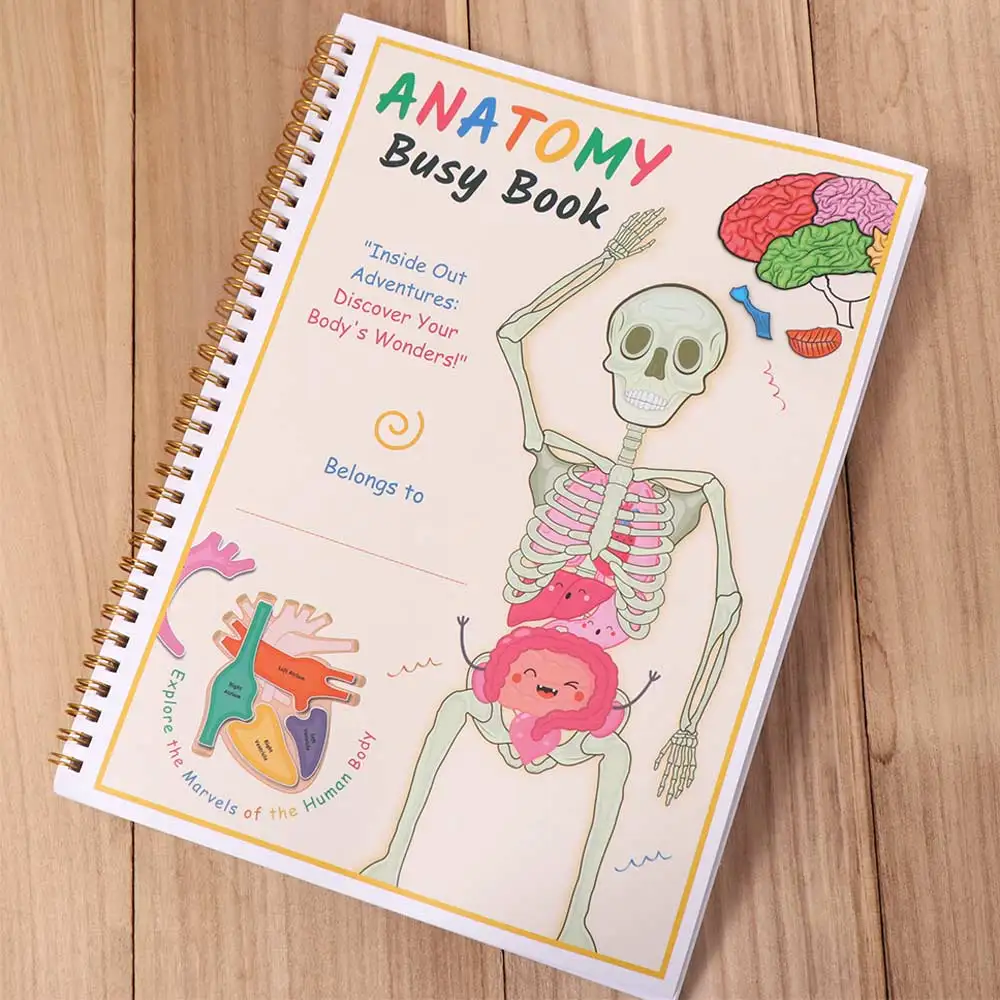 Paper Human Anatomy Quiet Book Early Learning Interactive Human Organ Match Quiet Book Puzzle Stationery
Paper Human Anatomy Quiet Book Early Learning Interactive Human Organ Match Quiet Book Puzzle Stationery