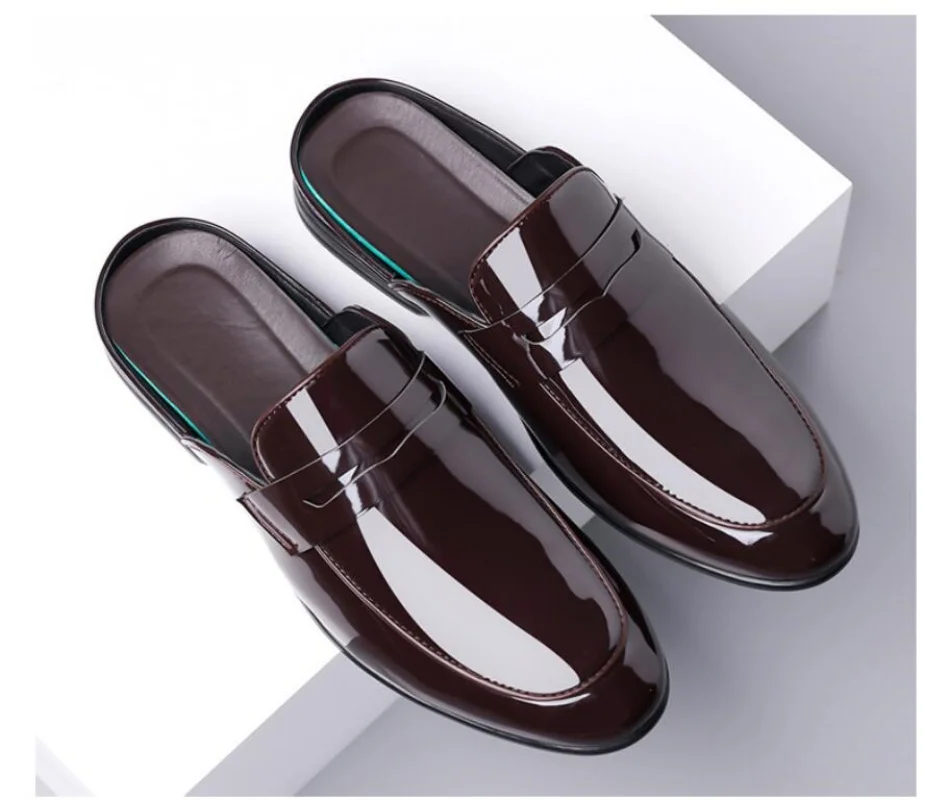 Brand Men's Shoes Luxury Leather Slippers Fashion Baotou Half Slippers for Men Business Dress Slippers Casual Loafers Man Shoes
Brand Men's Shoes Luxury Leather Slippers Fashion Baotou Half Slippers for Men Business Dress Slippers Casual Loafers Man Shoes