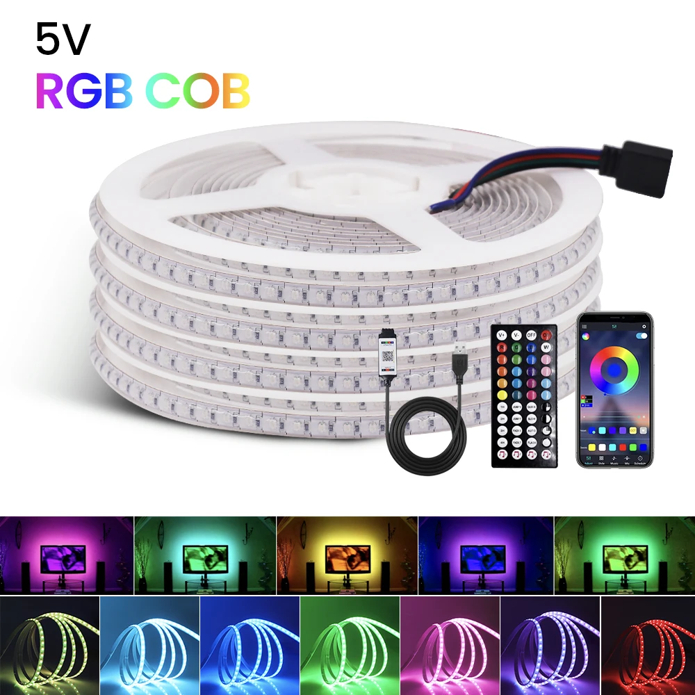 Светодиодная RGB лента с дистанционным управлением, 5 В, 180 светодиодов/м, USB
Светодиодная RGB лента с дистанционным управлением, 5 В, 180 светодиодов/м, USB