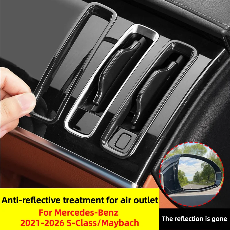  For 2021-2026 Mercedes-Benz W223 Maybach S-class Instrument Panel Air Conditioning Vent Cover Anti-reflective Cover Shading
For 2021-2026 Mercedes-Benz W223 Maybach S-class Instrument Panel Air Conditioning Vent Cover Anti-reflective Cover Shading