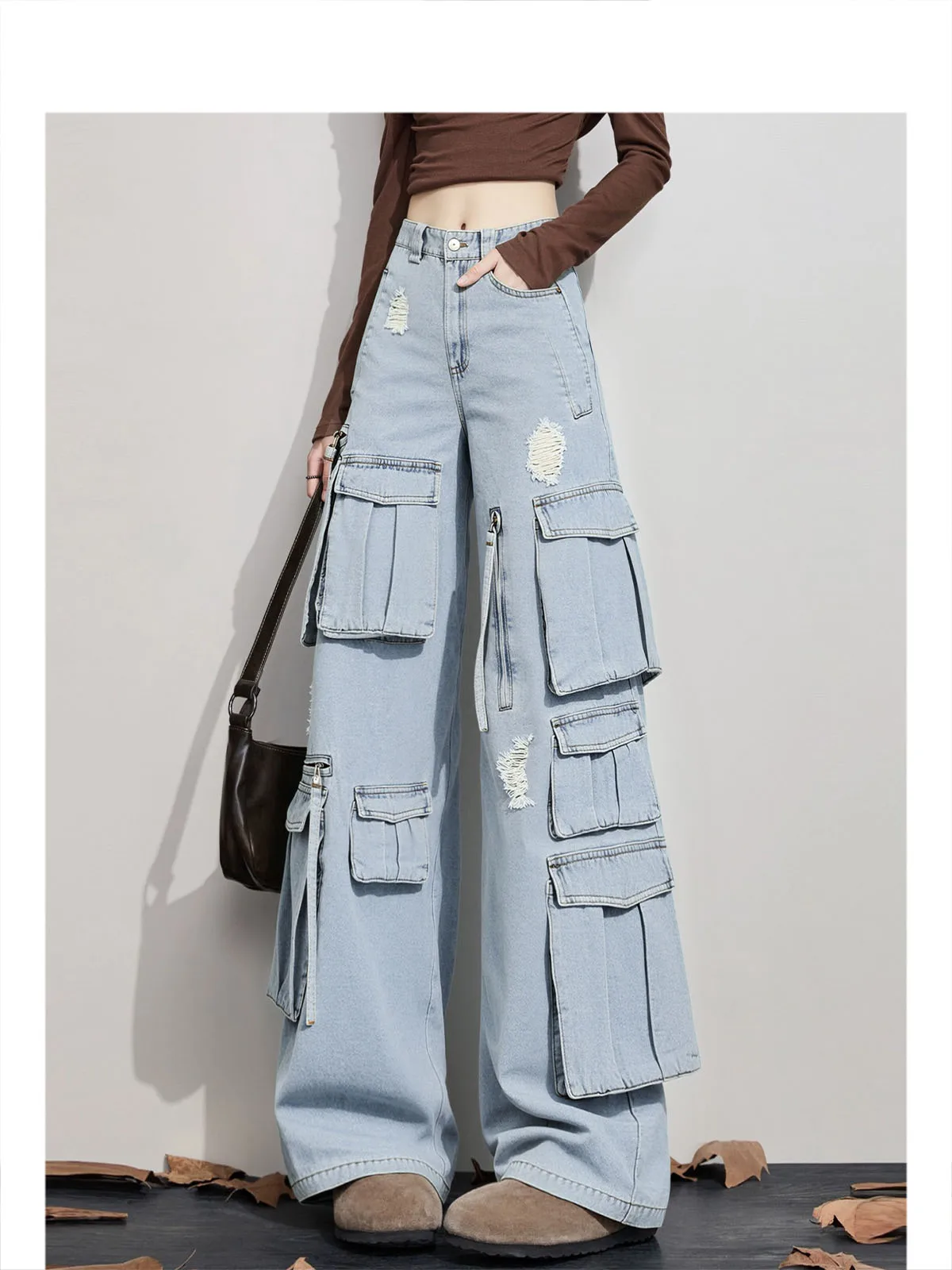 Forever 2 Workwear Denim Pants American Straight Leg Loose Wide Leg Trousers for Women Autumn Winter New Sle Casual Jeans
Forever 2 Workwear Denim Pants American Straight Leg Loose Wide Leg Trousers for Women Autumn Winter New Sle Casual Jeans
