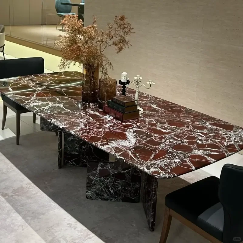 Custom Modern Marble Dining Table Set for Home Furniture Dining Room Living Room Office Waterproof & Eco-Friendly
Custom Modern Marble Dining Table Set for Home Furniture Dining Room Living Room Office Waterproof & Eco-Friendly