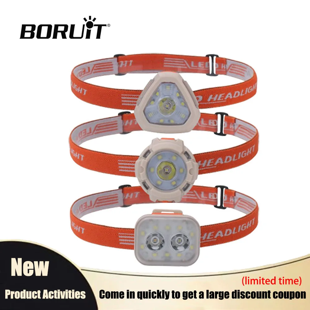 BORUiT LED Cap Clip Headlamp USB-C Rechargeable Mini Waterproof Head Light for Outdoor Camping Fishing & Portable Work Use
BORUiT LED Cap Clip Headlamp USB-C Rechargeable Mini Waterproof Head Light for Outdoor Camping Fishing & Portable Work Use