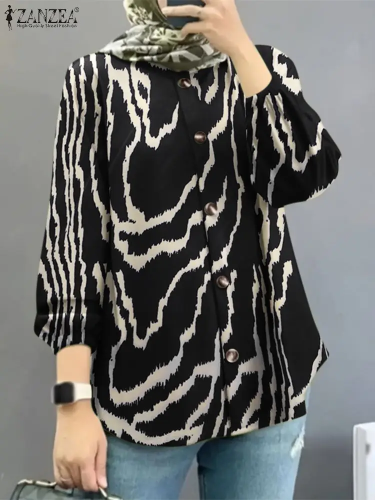 ZANZEA Stylish Women Holiday Blouse Autumn Fashion Printed Tops Female Hijab Muslim Blusas Casual Long Sleeve Buttons Down Shirt
ZANZEA Stylish Women Holiday Blouse Autumn Fashion Printed Tops Female Hijab Muslim Blusas Casual Long Sleeve Buttons Down Shirt