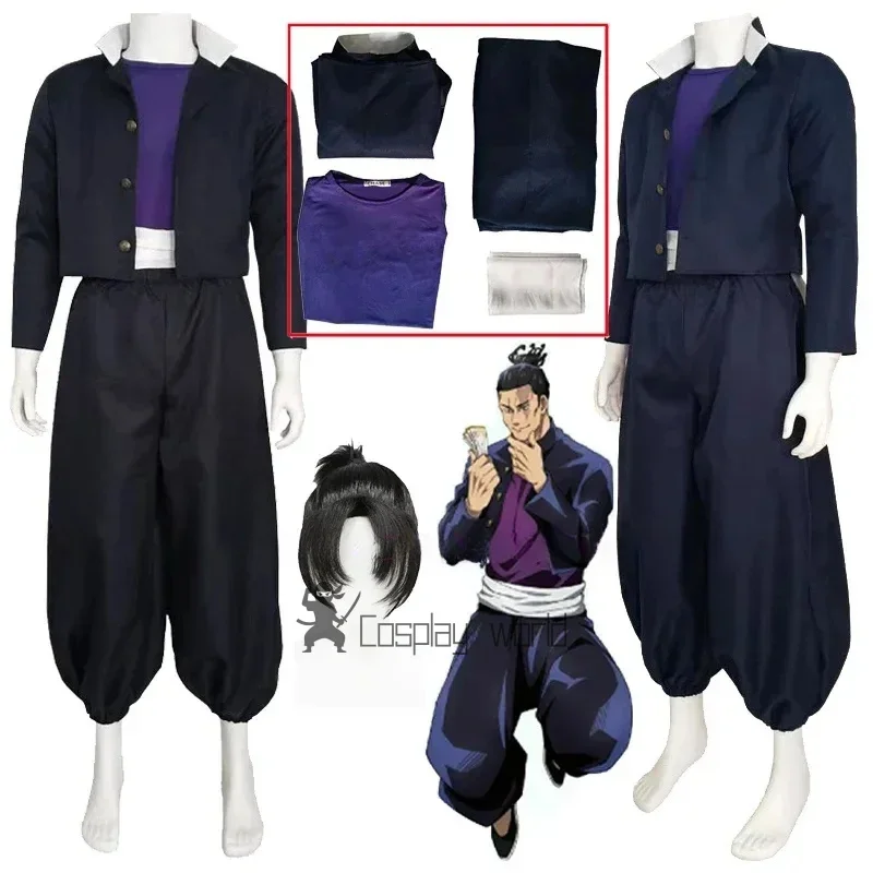 Todo Aoi Cosplay Anime Jujutsu Kaisen Costume Wig Man Black Coat Top Pants Uniform Suit Halloween Party Role Play Outfit for Men
Todo Aoi Cosplay Anime Jujutsu Kaisen Costume Wig Man Black Coat Top Pants Uniform Suit Halloween Party Role Play Outfit for Men