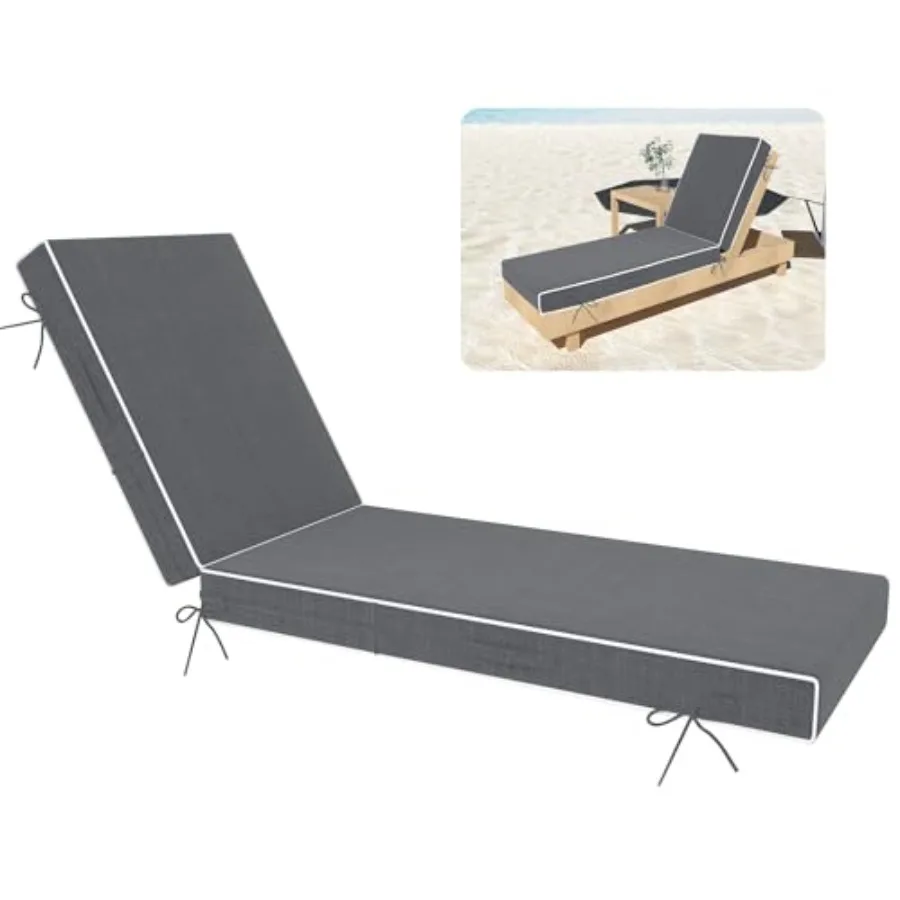 Chaise Lounge Cushions Outdoor Furniture 72 x 21 Inch Olefin Patio Lounge Chair Cushions 4'' Thick Waterproof Outdoor Chaise Cu
Chaise Lounge Cushions Outdoor Furniture 72 x 21 Inch Olefin Patio Lounge Chair Cushions 4'' Thick Waterproof Outdoor Chaise Cu