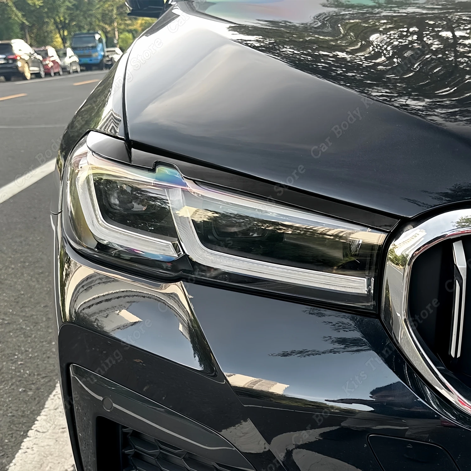 ABS Gloss Black Headlight Evil Eyebrows Eyelids For BMW G30 G31 F90 5 Series 525i 530i 530d 550i M5 2021-2023 Lci 3D Stickers
ABS Gloss Black Headlight Evil Eyebrows Eyelids For BMW G30 G31 F90 5 Series 525i 530i 530d 550i M5 2021-2023 Lci 3D Stickers
