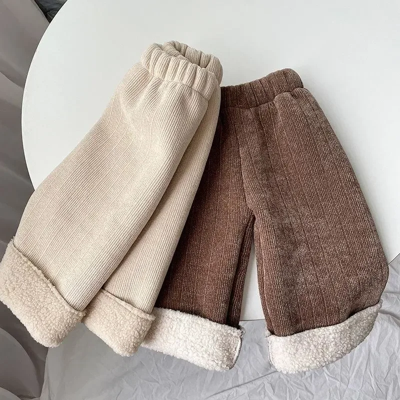 1-7T Autumn and Winter Baby Loose Pants Fleece Thickened Children's Cashmere Winter Casual Pants Loose Flee Straight Leg Pants
1-7T Autumn and Winter Baby Loose Pants Fleece Thickened Children's Cashmere Winter Casual Pants Loose Flee Straight Leg Pants