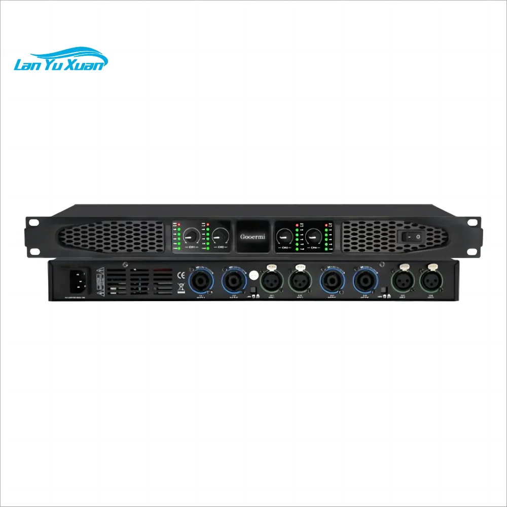 R400 Professional 1000W 4 Channel 1U Audio Power Amplifier Stereo Power Amplifier for Home KTV Karaoke
R400 Professional 1000W 4 Channel 1U Audio Power Amplifier Stereo Power Amplifier for Home KTV Karaoke