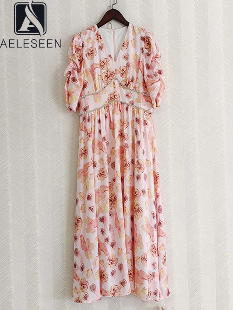 AELESEEN Runway Fashion 2022 Summer Elegant Midi Dress Women V-Neck Love Printed Puff Sleeve Diamonds Luxury Ladies Party
AELESEEN Runway Fashion 2022 Summer Elegant Midi Dress Women V-Neck Love Printed Puff Sleeve Diamonds Luxury Ladies Party