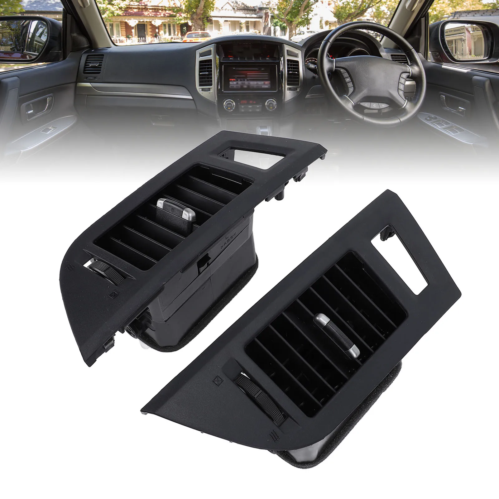 Pair of AC Air Vent Outlet Panel Improve Air Circulation Enhanced Comfort for Pajero 4 Generation 2006 to 2021
Pair of AC Air Vent Outlet Panel Improve Air Circulation Enhanced Comfort for Pajero 4 Generation 2006 to 2021