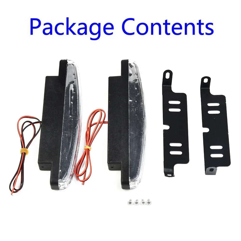 12V Car LED Lights Replacement PC+Metal Super Bright 6000-6500K DC 12V 155x17.8x35.6mm 2pcs Daytime Running Fog
12V Car LED Lights Replacement PC+Metal Super Bright 6000-6500K DC 12V 155x17.8x35.6mm 2pcs Daytime Running Fog