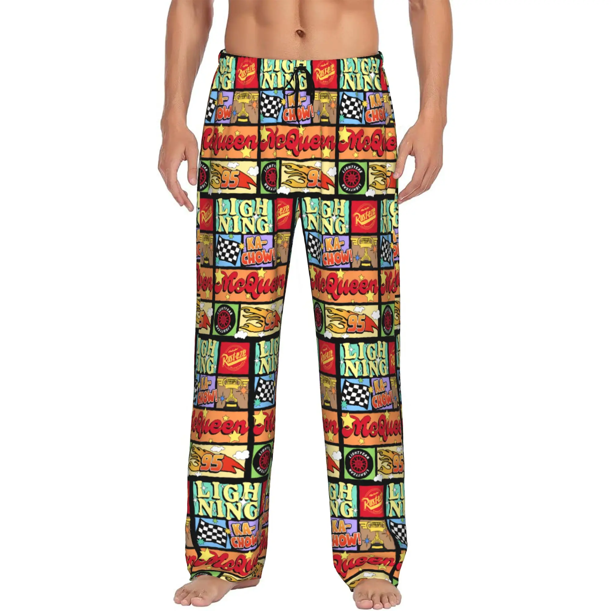 Custom Lightning Anime Car M-McQueen Pajama Pants Sleepwear Men's Elastic Waistband Sleep Lounge Bottoms with Pockets
Custom Lightning Anime Car M-McQueen Pajama Pants Sleepwear Men's Elastic Waistband Sleep Lounge Bottoms with Pockets