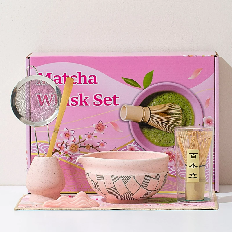 5/7pcs Japanese Matcha Ceramic Tea Set Whisk Ceramic Bowl Bamboo Scoop Sifter Spoon Tea Towel Whisk Holder Matcha Kit Tea Lovers
5/7pcs Japanese Matcha Ceramic Tea Set Whisk Ceramic Bowl Bamboo Scoop Sifter Spoon Tea Towel Whisk Holder Matcha Kit Tea Lovers
