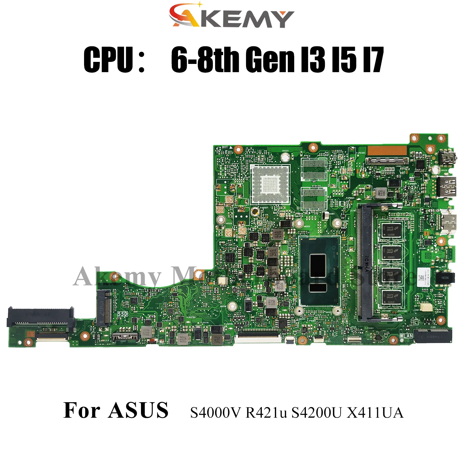 X411UA Laptop Motherboard For ASUS r421u S4200U X411U X411UA S4000V X411UNV X411UN X411UV X411UF X411UQ Mainboard I3 I5 I7 CPU
X411UA Laptop Motherboard For ASUS r421u S4200U X411U X411UA S4000V X411UNV X411UN X411UV X411UF X411UQ Mainboard I3 I5 I7 CPU