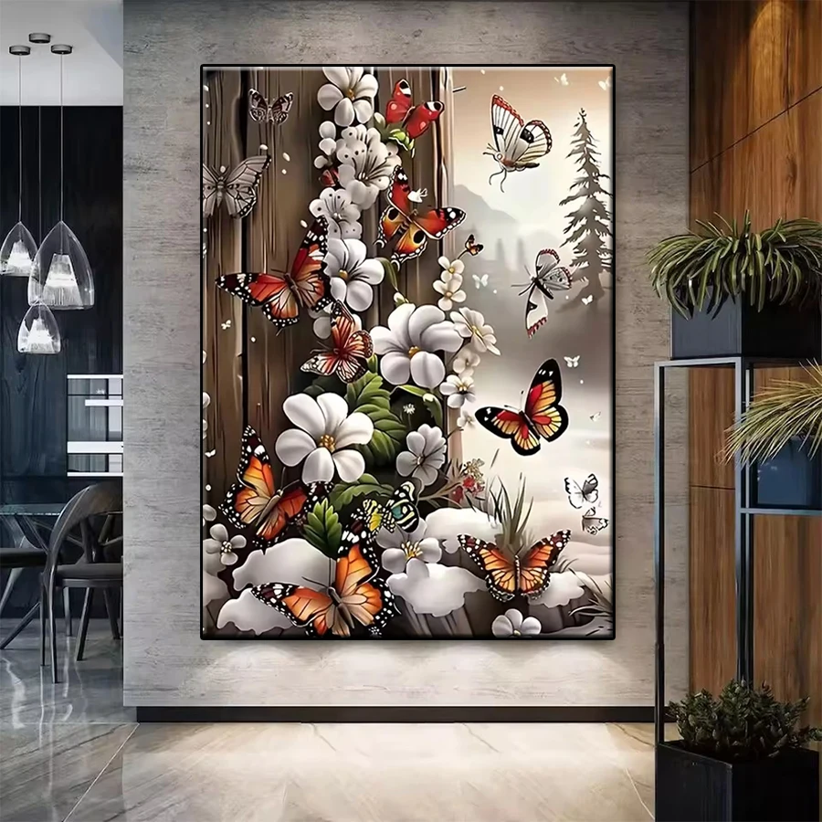 Набор для алмазной вышивки: Новая современная алмазная мозаика с цветами и бабочками, картина-вышивка крестом, подарок для взрослых, декоративное украшение
Набор для алмазной вышивки: Новая современная алмазная мозаика с цветами и бабочками, картина-вышивка крестом, подарок для взрослых, декоративное украшение