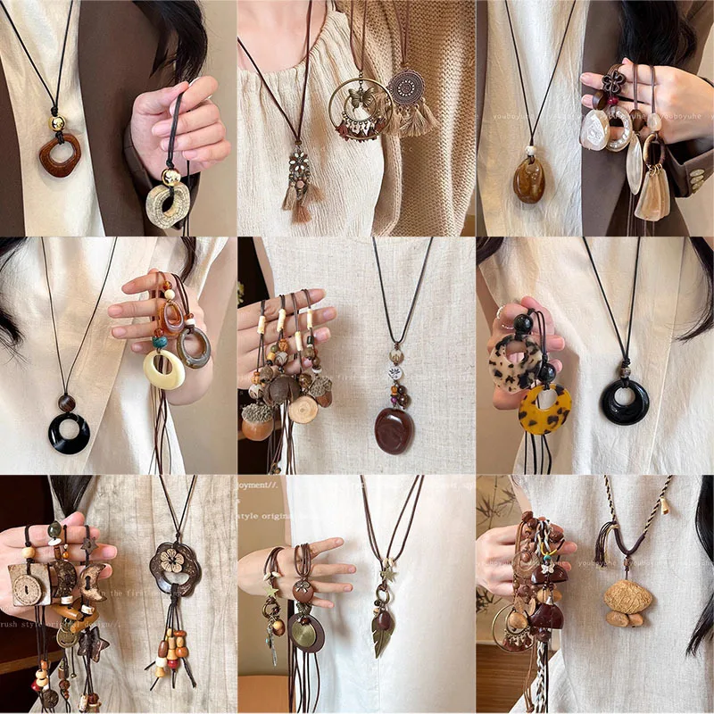 Retro Ethnic-style Long Pendant Necklace for Women High-end Minimalist Jewelry Accessory
Retro Ethnic-style Long Pendant Necklace for Women High-end Minimalist Jewelry Accessory