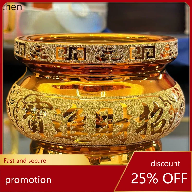 Cz ceramic gold sand incense burner - home altar decoration for wealth attraction - buddhist shrine supplies - buddhist
Cz ceramic gold sand incense burner - home altar decoration for wealth attraction - buddhist shrine supplies - buddhist