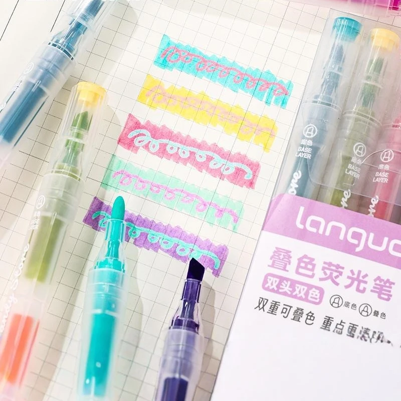 5pcs Color Laying Highlighter Pens Set Dual-side Fluorescent Multi Layer Magic Art Marker Liner for Drawing Office School A7813
5pcs Color Laying Highlighter Pens Set Dual-side Fluorescent Multi Layer Magic Art Marker Liner for Drawing Office School A7813