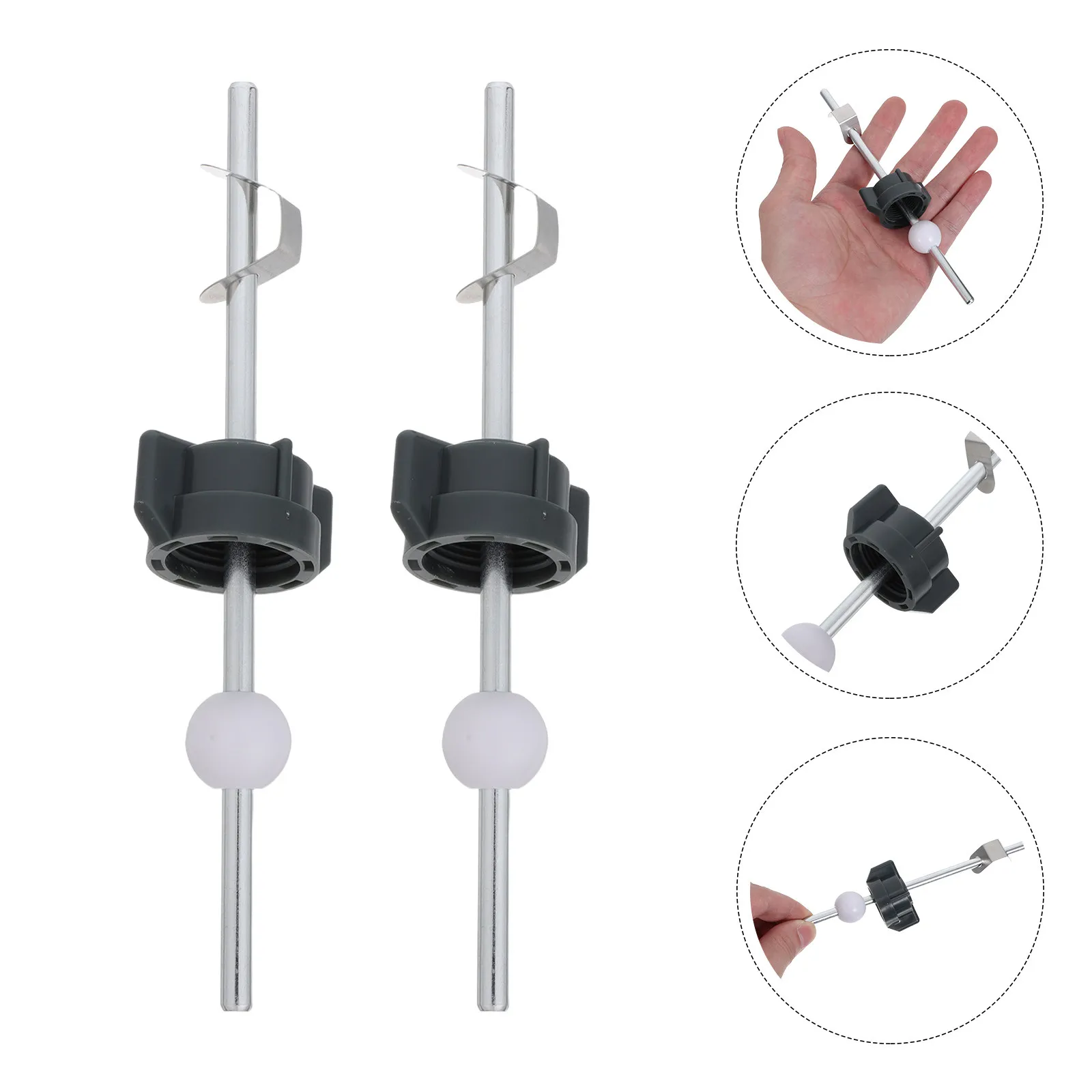 2Pcs Sink Stopper Assembly Replacement Kit Metal Drain Repair Components for Pop Up Bathroom Sink Center Rod 20x7x3cm
2Pcs Sink Stopper Assembly Replacement Kit Metal Drain Repair Components for Pop Up Bathroom Sink Center Rod 20x7x3cm