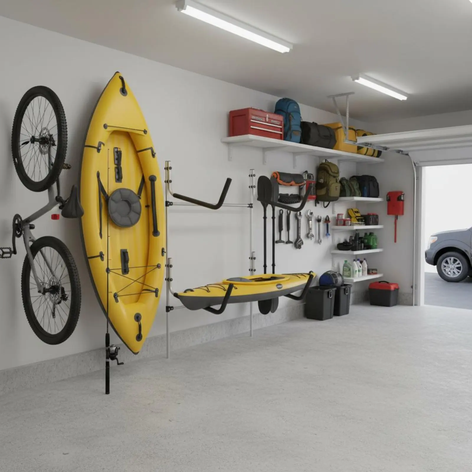 Freestanding Kayak Storage Space Saving Double Kayak Storage Stand Multitiered Boat Storage Holder Sturdy Duty 2-Boat Floor Rack
Freestanding Kayak Storage Space Saving Double Kayak Storage Stand Multitiered Boat Storage Holder Sturdy Duty 2-Boat Floor Rack