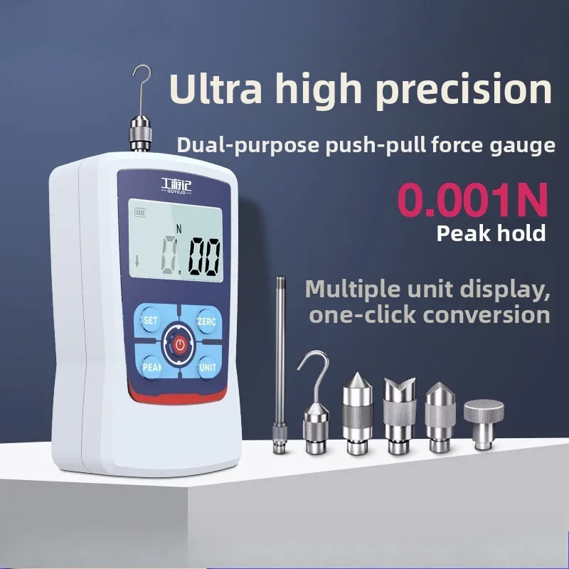 Digital Push-pull Force Gauge, Pull-out Force, Pressure Gauge, Thrust Gauge, Spring Testing Machine