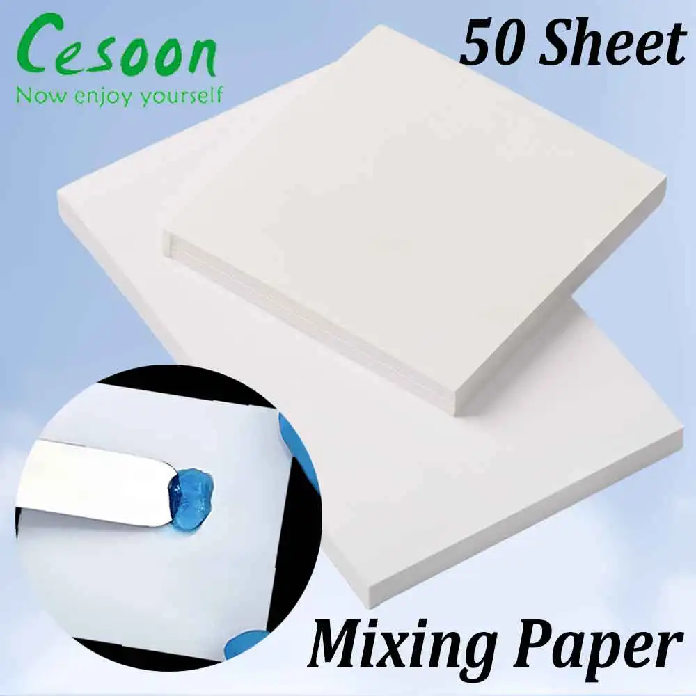 50 Sheets Dental Mixing Paper Disposable Thickening White Cementing Double-sided Cement Powder Mixing Paper Dentistry Lab Tools
50 Sheets Dental Mixing Paper Disposable Thickening White Cementing Double-sided Cement Powder Mixing Paper Dentistry Lab Tools