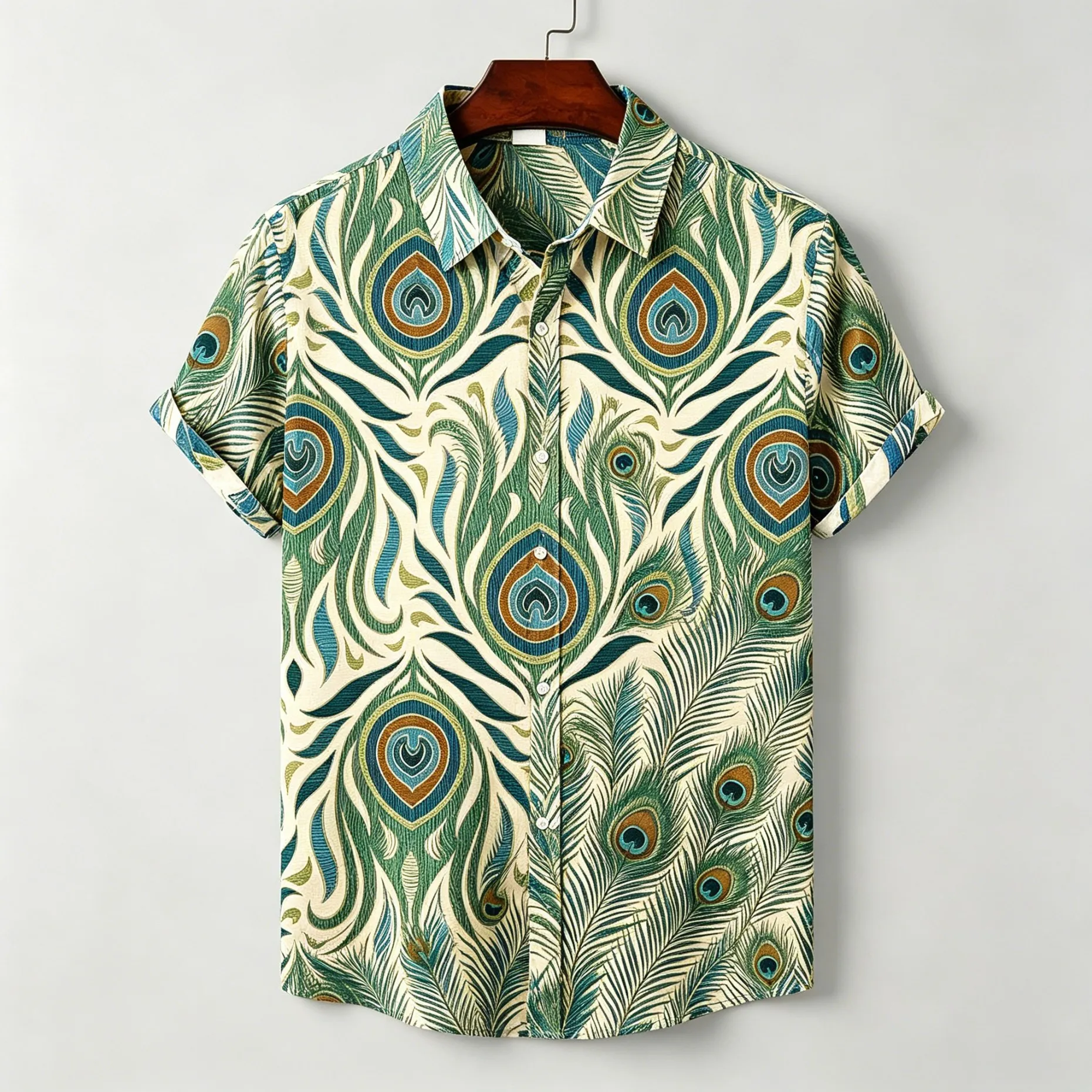 Men Elegant Lotus Pattern Print Short Sleeve Shirt Casual Summer Top For Leisure Dating And Daily Outing
Men Elegant Lotus Pattern Print Short Sleeve Shirt Casual Summer Top For Leisure Dating And Daily Outing
