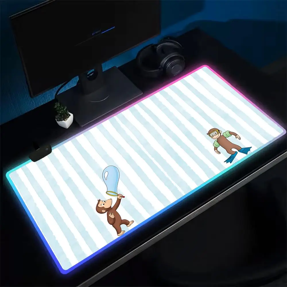Игровой коврик для мыши Game George, аниме-коврик для геймеров, светодиодный коврик для стола, резиновый коврик с подсветкой XXL RGB для рабочего стола
Игровой коврик для мыши Game George, аниме-коврик для геймеров, светодиодный коврик для стола, резиновый коврик с подсветкой XXL RGB для рабочего стола
