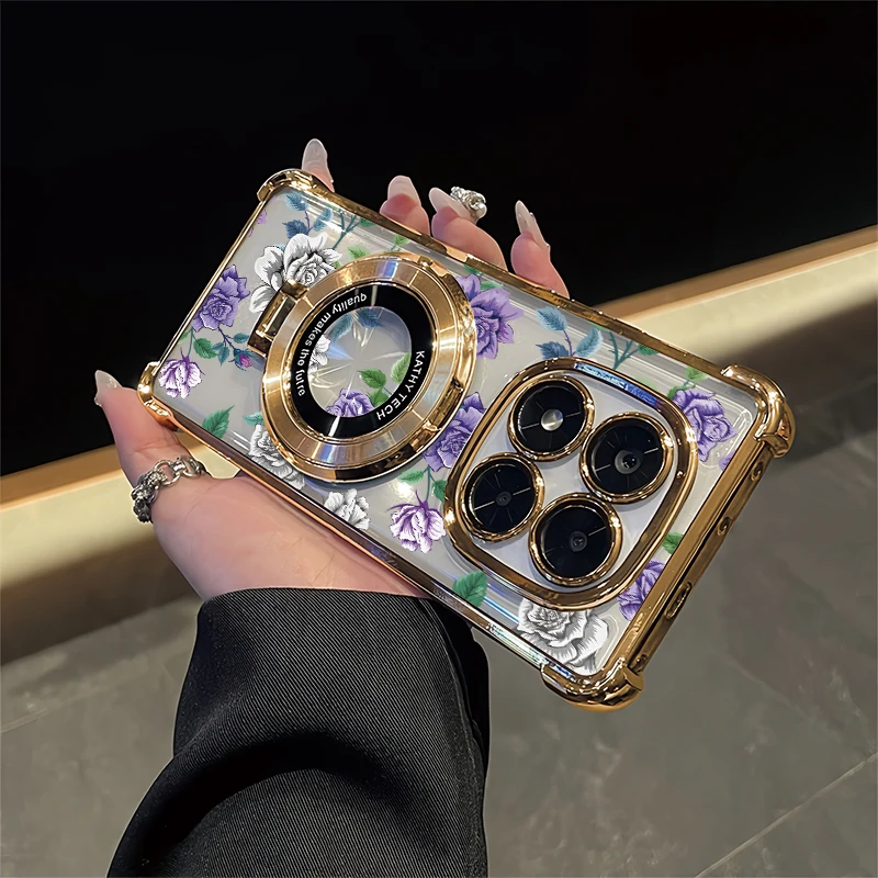 Floral Flower Print Phone Case For Vivo Y400 Pro Y77 Y77T Y78 Plus Y73S Y300 Y200i Luxury Plating Shockproof Stand Holder Cover
Floral Flower Print Phone Case For Vivo Y400 Pro Y77 Y77T Y78 Plus Y73S Y300 Y200i Luxury Plating Shockproof Stand Holder Cover
