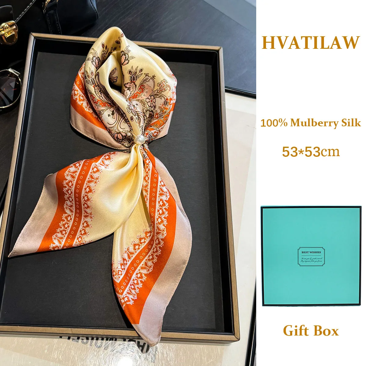 100% Mulberry Silk Scarf Luxury Women Paisley Print Square Shawl Wrap Headband Hijab Poncho Pashmina Foulard Bandana Gift Box
100% Mulberry Silk Scarf Luxury Women Paisley Print Square Shawl Wrap Headband Hijab Poncho Pashmina Foulard Bandana Gift Box
