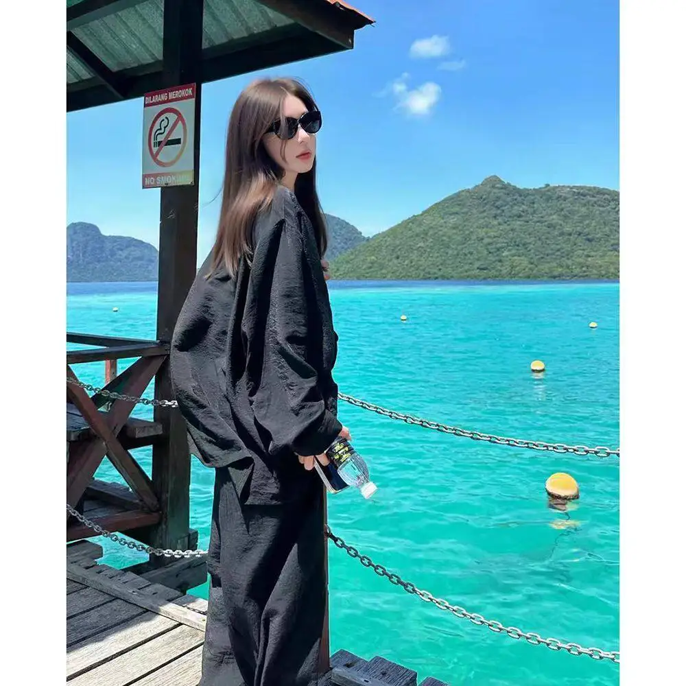 Fashionable Casual Women's Shirt Summer Sun Protection Loose Fit Set Comfortable Polyester Fiber Long Sleeve Classic Style
Fashionable Casual Women's Shirt Summer Sun Protection Loose Fit Set Comfortable Polyester Fiber Long Sleeve Classic Style