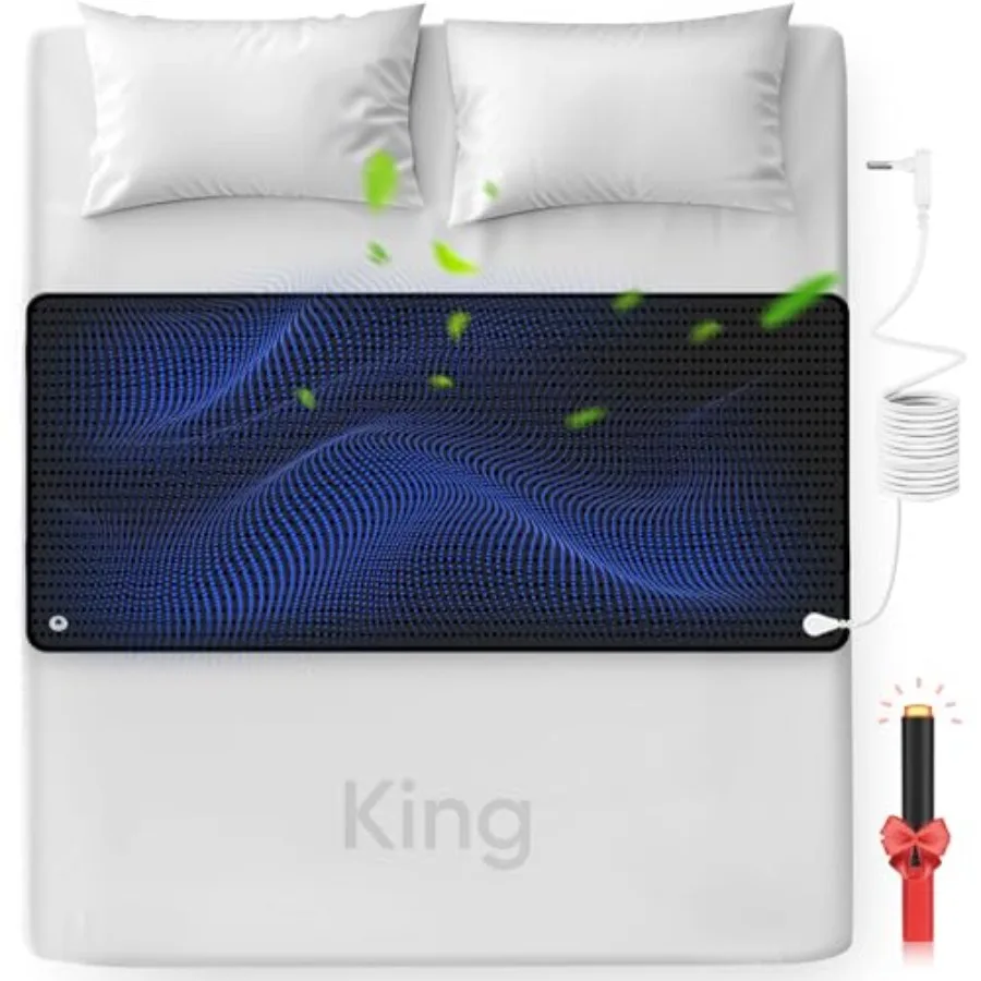 Grounding Mat for Bed, Enjoy The Grounding Effect Indoors, for Better Sleep, Pain and Stress Relief, PU Grounding Mat Set Comes
Grounding Mat for Bed, Enjoy The Grounding Effect Indoors, for Better Sleep, Pain and Stress Relief, PU Grounding Mat Set Comes