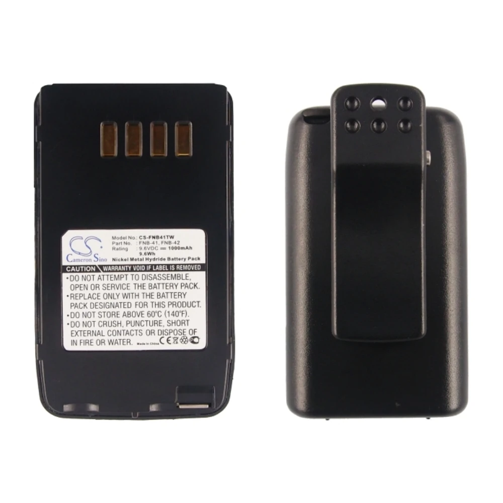 Ni-MH Two-Way Radio Battery for YAESU, 9.6V, 1000mAH, Compatible Models: FT-10, FT-10R, VXA-100
Ni-MH Two-Way Radio Battery for YAESU, 9.6V, 1000mAH, Compatible Models: FT-10, FT-10R, VXA-100