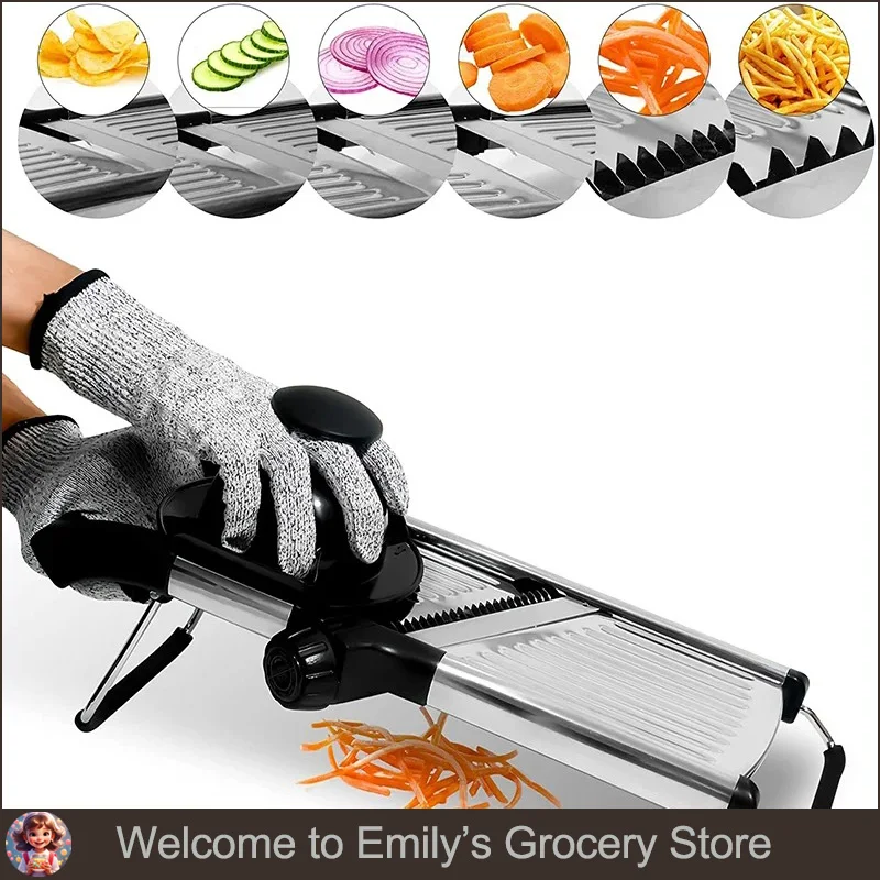 Adjustable Multifunctional Stainless Steel Slicer Vegetable Chopper Potato Tomato Onion Carrot Shredding Artifact Kitchen Tools
Adjustable Multifunctional Stainless Steel Slicer Vegetable Chopper Potato Tomato Onion Carrot Shredding Artifact Kitchen Tools
