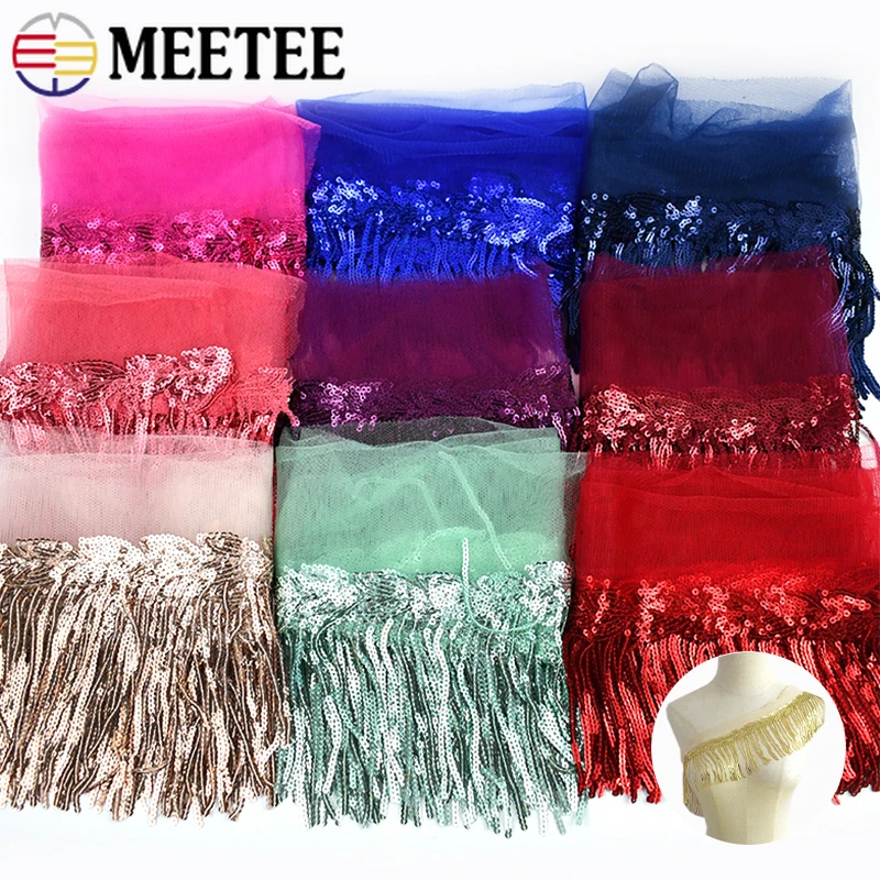 2/3/5Yards 10cm Sequin Tassel Lace Trim for Dance Performance Clothing Decoration Fringe Ribbon DIY Sewing Garment Accessories
2/3/5Yards 10cm Sequin Tassel Lace Trim for Dance Performance Clothing Decoration Fringe Ribbon DIY Sewing Garment Accessories