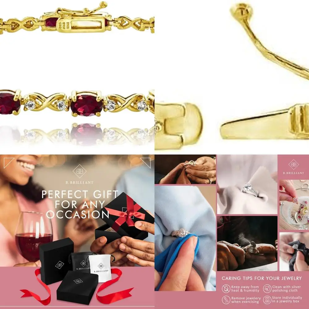 Sterling Silver Women's 6x4mm Oval Infinity Bracelet with Genuine or Simulated Gemstones
Sterling Silver Women's 6x4mm Oval Infinity Bracelet with Genuine or Simulated Gemstones