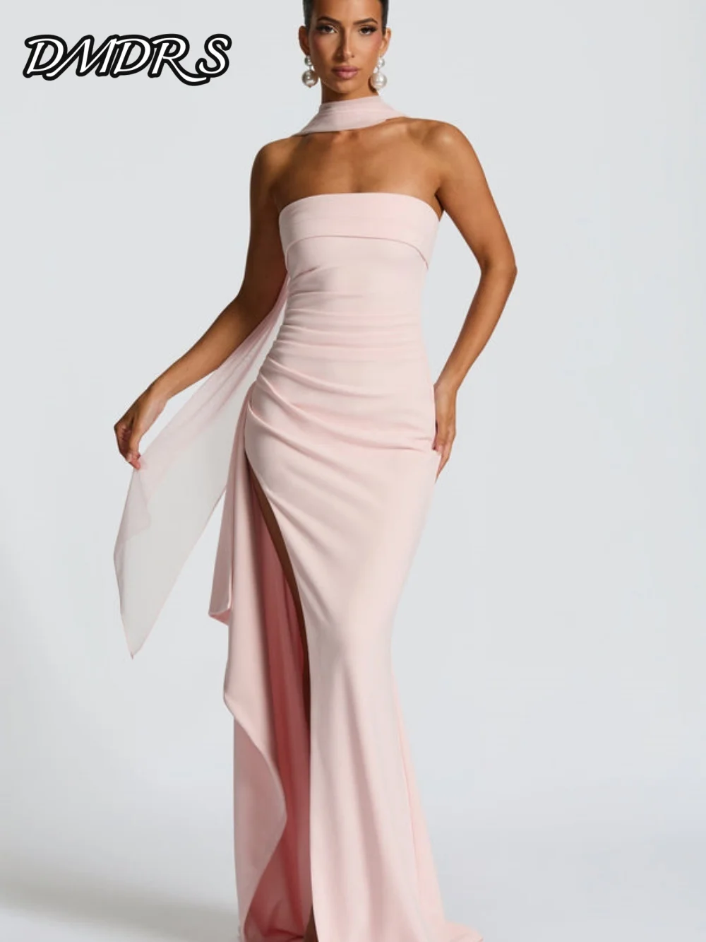 Stylish Strapless Evening Dress Elegant Chiffon A-line Party Gown Classic A-line Floor-Length Party Dresses فساتين سهرة
Stylish Strapless Evening Dress Elegant Chiffon A-line Party Gown Classic A-line Floor-Length Party Dresses فساتين سهرة