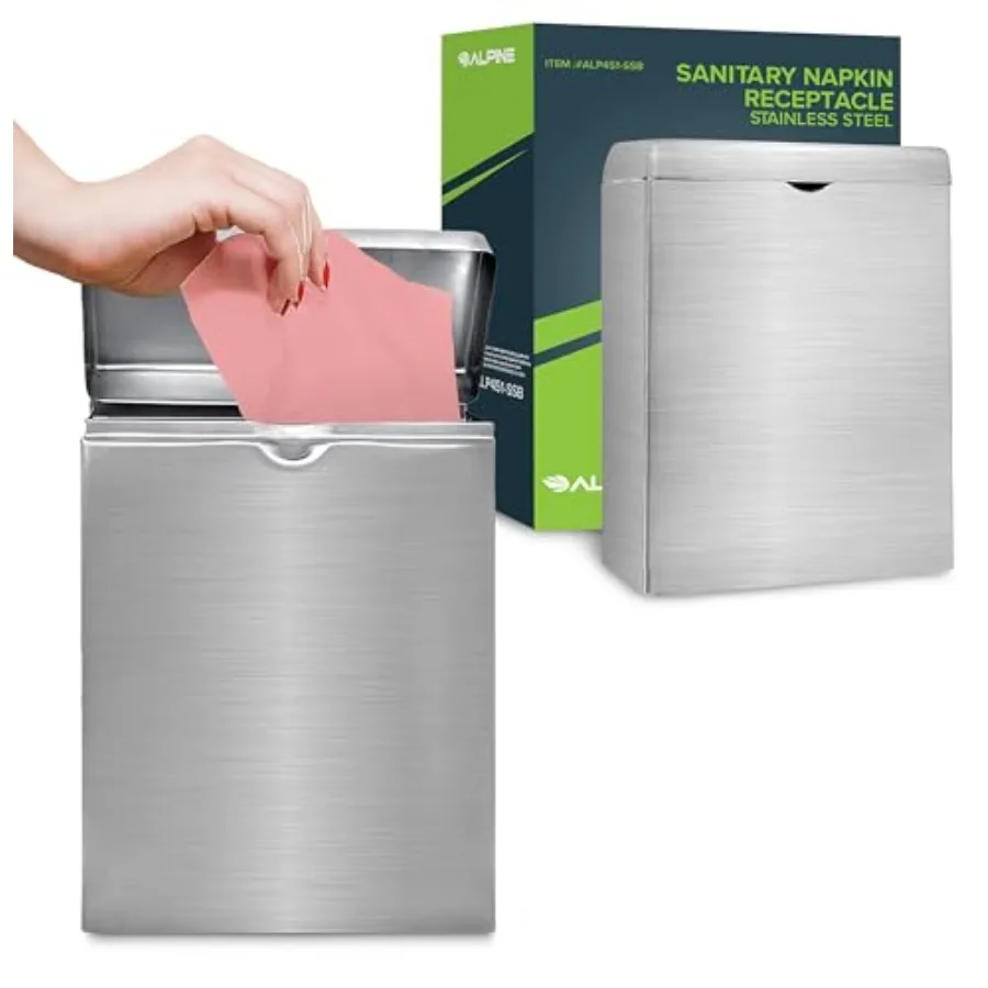 Sanitary Napkin Receptacle Wall Mounted Tampon Holder For Bathroom Provides Clean Odor-Free Restroom for Home, Office Public Re
Sanitary Napkin Receptacle Wall Mounted Tampon Holder For Bathroom Provides Clean Odor-Free Restroom for Home, Office Public Re