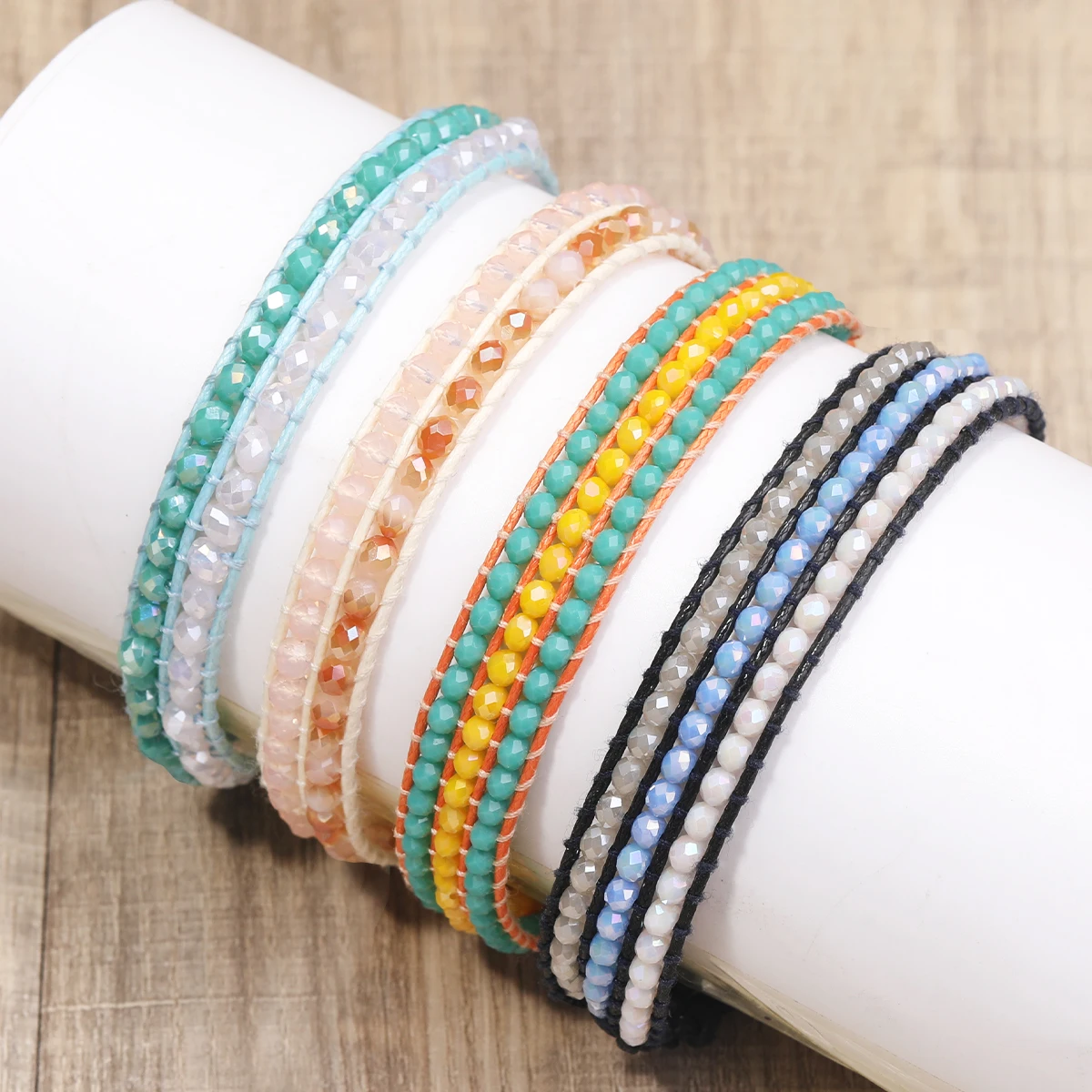 Natural Stone Polyester Boho Bohemia Waved String Braided Friendship Bracelets Ethnic Multicolor Weave Textured Adjustable
Natural Stone Polyester Boho Bohemia Waved String Braided Friendship Bracelets Ethnic Multicolor Weave Textured Adjustable